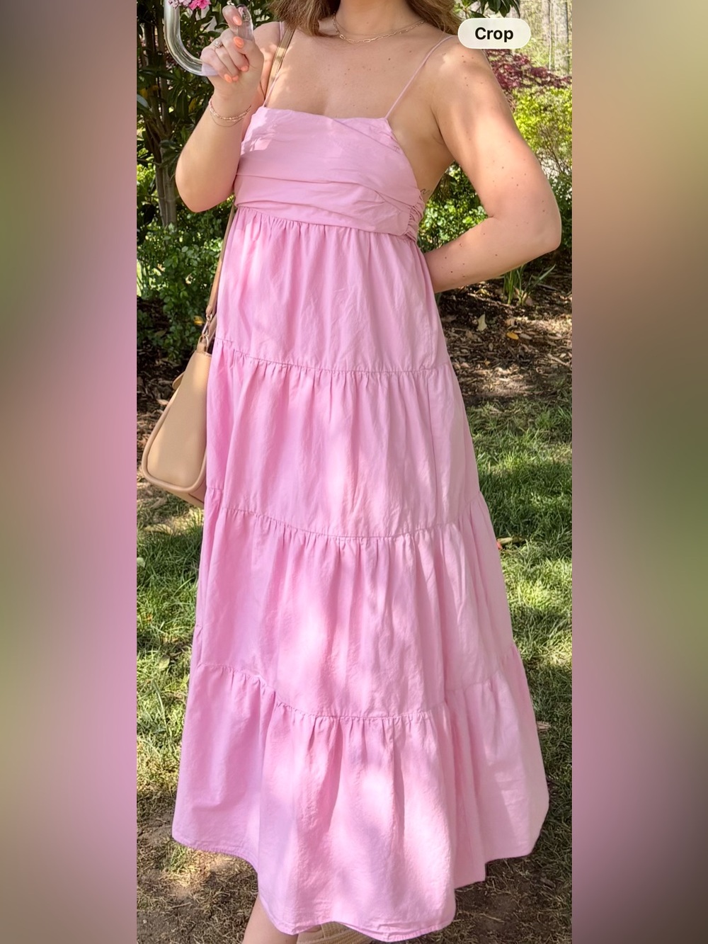 Pink Tiered Maxi Dress from The Post